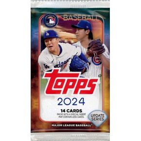 2024 Topps Update Baseball EXCLUSIVE HUGE Factory Sealed Retail Pack with 14 Cards Including INSERT! Look for RC, Relics, Parallels & Autos of Paul Skenes, Jackson Merrill, Yamamoto, Holiday & More!