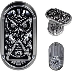 شريط التمرير ، ألعاب Metal Magnetic Toys البالغين ، بطاقة دفع البومة ، ألعاب المكتب هدية لتخفيف الإجهاد (قاعدة سوداء)