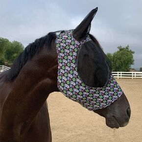 Profession's Choice Sports Medicine Products ، Inc. Professional's Pattern Comfort Fit Fly Mask Pokerface Pony