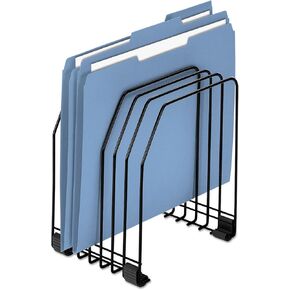 Fellowes Workstation File Organizer, 7 Section, Wire, Black (68112)