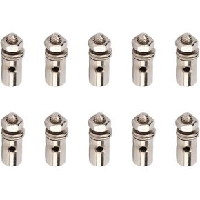سدادات ربط موصل PushRod ، 10pcs/set 1.3mm servo موصل قضبان الدفع القابلة للتعديل سدادة توصيل قضيب الدفع القابل للتعديل
