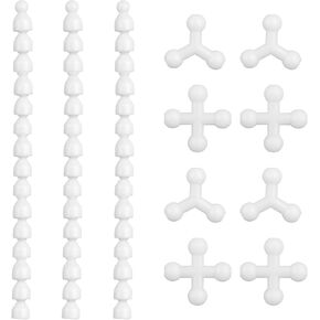Framendino ، 144 Pack 16 Mm Armature مجموعة مع موصلات الصدر 4y و 4x مفاصل الكرة البلاستيكية للحرف اليدوية DIY