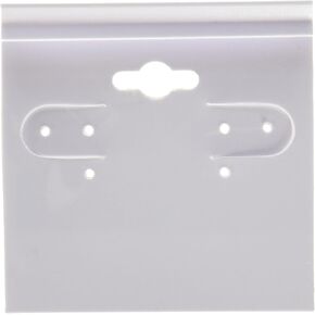 Beadaholique Earring Display Flocked Hang Cards (100 Pack), 2 x 2, White