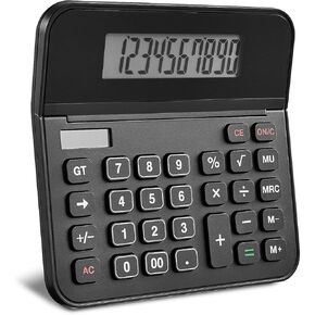 Staples 10-Digit Battery/Solar Powered Basic Calculator, Black, 2/Pack (ST250-CCVS)