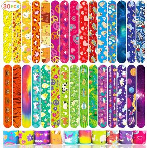 أساور Viicoor Soccer Slap 30pcs سوار Snap Wrisrtband لصالح الحفلات Bask Bag Bagts School Gownoy Gifts Party Favors Bulk