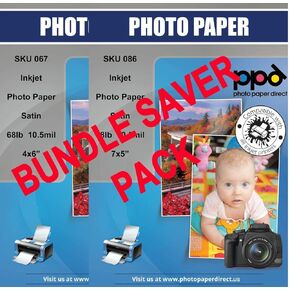 PPD INKJET BUNDLE SATIN PEARL LUSTER Super Premium Photo Cards 4x6 '' (10x15cm) 68 lbs 255gsm