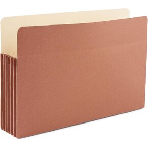 Staples المعاد تدوير ملف الجيب المقوى ، 5 1/4 بوصة ، الحجم القانوني ، البني ، 20/الكرتون (ST418343-CCVS)