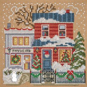 Mill Hill Village Physician Beaded Counted Cross Stitch Kit Buttons & Beads 2023 Winter Series MH142334, 5.25" x 5.25", Multi