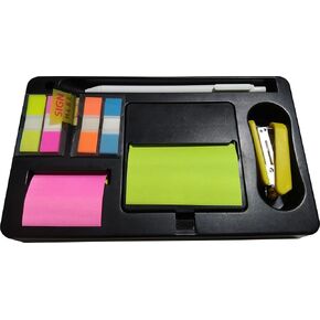 4A Sticky Notes and Index Flags Bundle Set,Neon Assorted,Self-Stick Notes,3.5x3.5 Inch,1.5x2.1 Inch,0.67X1.9 Inch 3 Pcs,1.3X3.5 Inch,100 Sheets/Pad,6 Pads/Set,600 Sheets/Set,4A BS 1801
