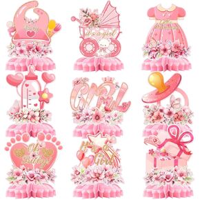 9PCS CandyLand Party Decorations, Candy Land Table Centrepieces Candy Themed Honeycomb Decorations Colourful Lollipop Birthday Party Decorations For Sweet Shop Baby Shower Tabletop Decorations in Kuwait