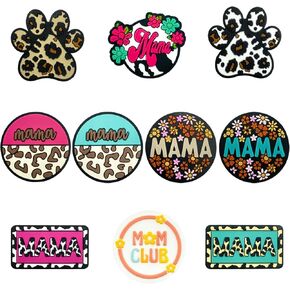 Mama Focal Silicone Beads for Pens, Keychain Making, Bracelet, Necklace - Handmade Crafts (Mama-10pcs)