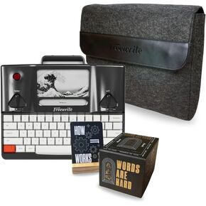 Astrohaus Freewrite Smart Typewriter, Sleeve, and Words are Hard Writing Prompt Deck Bundle