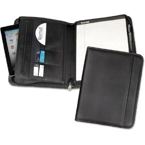 Samsill 70820 Professional Sheippered Pad Holder Mobicets/Slots Writing Pad Black