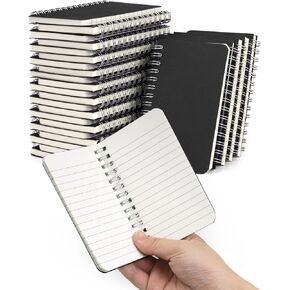 Mini Spiral Notebooks 3x5 Bulk ، Pocket Notebooks Memo Pads 30 Packs ، Small Bolkepads Black Clostboard Cover للرجال ، النساء ، الأطفال ، المنزل ، المكتب ، المدرسة ، السفر (60 ورقة/120 صفحة)
