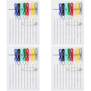 PPhtony 4 Boxes 40 Pieces Mini Travel Sewing Kit 10 Colors Thread Emergency Repair Kit with Needle Button Pins for Hotel Amenities Necessities Christmas Wedding Gift Sewing Supplies Craft Project