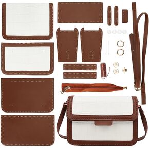 WADORN DIY أكياس الكتف مجموعة ، PU LEATHER HANDING LEATING KIT WOMIN