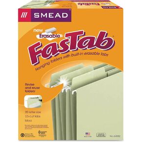SMD64032 - Smead Erasable FasTabreg; Hanging Folders