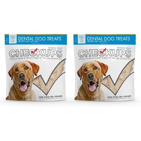 Dental Dog Treats for Oral Care, Fresh Breath & Plaque Control - 24 Treats, 48 oz. (2 Pack) - Delicious Chews for Happy and Healthy Dogs