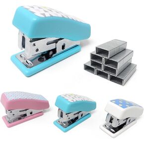 Honbay Mini Mini Cute Desktop Stapler مجموعة مع 640pcs No.12 Staples for Office School Home أو استخدام السفر