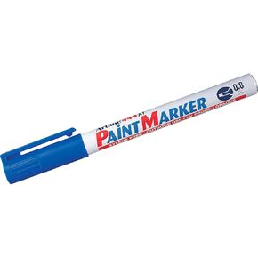 444XF Paint Markers for Wood, Plastic, and Canvas, Waterproof Marker for Indoor & Outdoor Applications, Opaque Permanent Markers with 0.8mm Bullet Tip - Yellow, 12 Pack