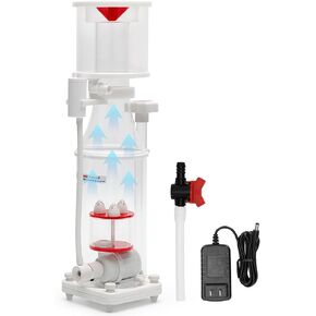 Protein Skimmer for 50-100 Gallon Saltwater Aquariums,Energy Efficient DC Windmill Pump,Adjustable Flow Control & Silent Operation (<35dB),Nano-Scale Protein Skimmer