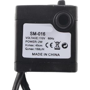 2W Ultra Quiet Submersible With Led Light Fish Pond Aquarium Fountain Plug Water Pumps Fish Aerator Pump (US standard (110V))