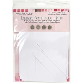 49 و Market White Envelope Pckt folio