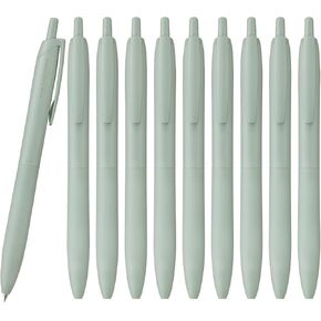 三菱鉛筆 Uni Jetstream Single Ballpoint Pen, Equipped with 0.5mm Lite Touch Ink (Black), Sage, SXNLS05.52, Set of 10