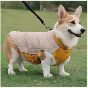 Dog Winter Coat with Night Reflective Tape, Hook&Loop and Elastic Waist Design.Dog Puffer Jacket, Dog Snow Jacket, Winter Clothes for Small Medium Large Dogs (Blue, 3XL)