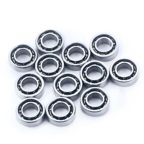 12Pcs Steel Wheel Hubs Axle 3x6x2mm Sealed Bearing for WPL C14 C24 C34 C44 MN D90 MN-90 MN99S RC Crawler Car Parts