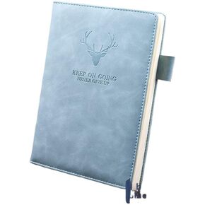 Cute Deer Head Ins Style Literary Notebook with Thick and Exquisite Retro Design 2-Piece Set
