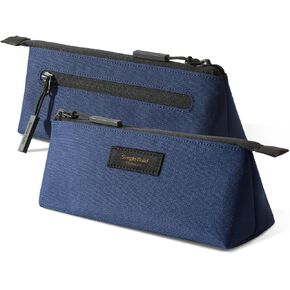 حقيبة قلم رصاص مع مقصورات متعددة ، تصميم مبطن ، ykk zipper ، beige (البحرية)