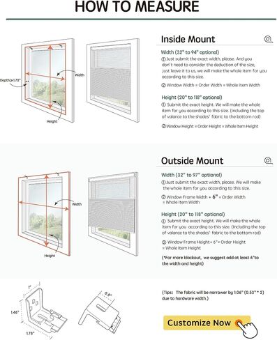 Yoolax Motorized Day and Night Cellular Shades, Top Down Bottom Up Blinds Blackout and Light Filtering Honeycomb Blinds, Automatic Blinds for Windows, Fabric Sample (Multicolor) in Kuwait