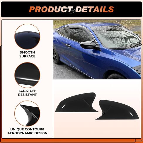 ACLONG Chrome Tow Mirror Cover Caps Left & Right Rearview Side Mirror Covers Compatible with Ford F250 F350 F450 Super Duty 2008-2016 Replaces 7C3Z-17D742-A, 7C3Z-17D743-A-1 Pair in Saudi Arabia