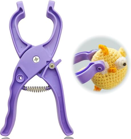 SPMKTQK Safety Eye Tool, Safety Eye Auxiliary Tool for Amigurumi, Safety Eyes Crochet Tools for Amgurumi Crochet & Stuffed, 5-30mm Animal Eyes Making Supplies Tool (Blue) in Saudi Arabia