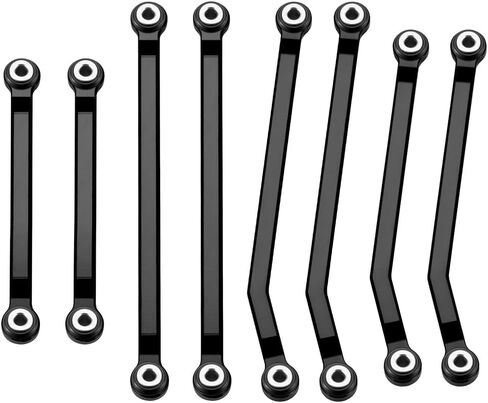 RCLIONS High Clearance Chassis Aluminum Links Set Linkage for Redcat Ascent 1/18th RC Crawler Car Upgrade Parts (Red) in Saudi Arabia