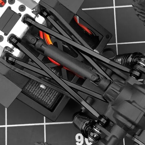 RCLIONS High Clearance Chassis Aluminum Links Set Linkage for Redcat Ascent 1/18th RC Crawler Car Upgrade Parts (Red) in Saudi Arabia