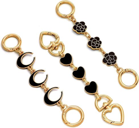 Seloom Purse Strap Extender Purse Chain Bag Exquisite Charms Purse Straps Replacement Chain for Handbags Shoulder Bag in Saudi Arabia