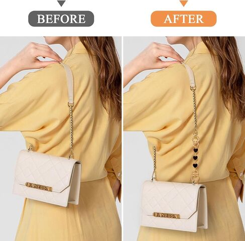 Seloom Purse Strap Extender Purse Chain Bag Exquisite Charms Purse Straps Replacement Chain for Handbags Shoulder Bag in Saudi Arabia