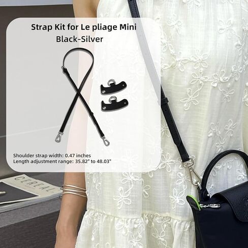 حزام الأكياس المطورة يناسب حقيبة Longchamp Mini ، وأشرطة محفظة جلدية استبدال Crossbody ، وأشرطة قابلة للتعديل مناسبة لحقيبة Le Pliage Mini ، مع عبوات مربع الهدايا (البني الذهب) in Kuwait