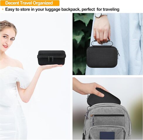 Elonbo Carrying Case for Makeid P31 Industrial Label Maker Machine, Thermal Transfer Label Printer Portable Bluetooth Labeler Storage Holder, Wire and Cable Labeling Machine Travel Bag, Black in Saudi Arabia