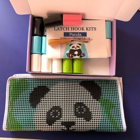 YAKOLECI Latch Hook Kits comprised primarily of Latch Hook Needles and Also Including Printed Knitting Patterns for Home Decor Festival Gift in Saudi Arabia