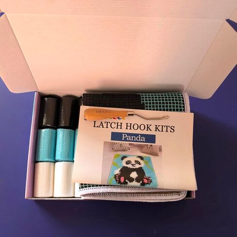 YAKOLECI Latch Hook Kits comprised primarily of Latch Hook Needles and Also Including Printed Knitting Patterns for Home Decor Festival Gift in Saudi Arabia