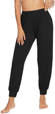 WiWi Womens Pajama Bottoms Soft Viscose from Bamboo Joggers pants Yoga Pants Casual Lounge S-XXL in Kuwait