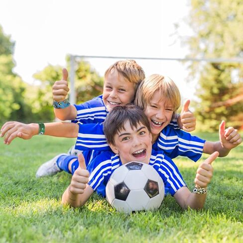 Viicoor Soccer Slap Bracelets 30PCS Snap Bracelet Wrisrtband for Party Favors Basket Bag Filler School Prizes Gifts Party Favors Bulk in Kuwait