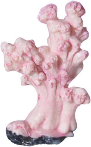 4 Pcs Artificial Coral Plant Aquarium Decorations Decor Artificial Polyresin Colorful Coral Reef Decoration Fish Tank Accessories Aquarium Decor Betta Fish Tank Aquarium Landscape (Style C) in Kuwait