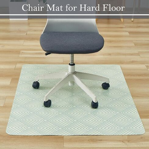 36'' x 48'' Plastic Office Chair Mat for Hardwood Floor, Boho Style Heavy Duty and Eco-Friendly Series Desk Chair Mat (Beige) in Saudi Arabia