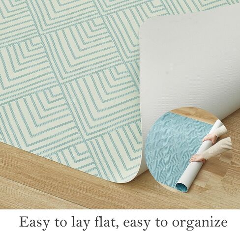 36'' x 48'' Plastic Office Chair Mat for Hardwood Floor, Boho Style Heavy Duty and Eco-Friendly Series Desk Chair Mat (Beige) in Saudi Arabia