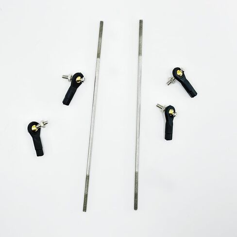 2PCS RC Toy Push Rod Adjustable Tie Rods Ball Head Joint Servo Linkage Link Rod for RC Airplane Helicopter Car Boat DIY Model Toy Parts (M3x150mm) in Kuwait