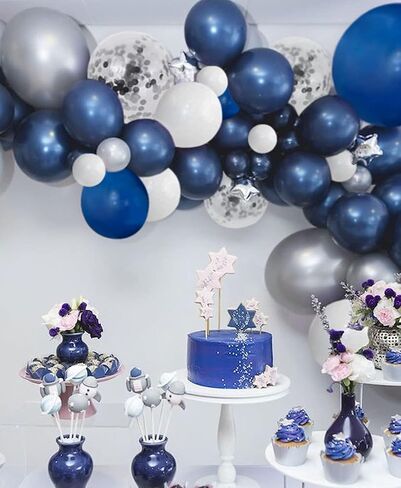 Purple Shades Balloons Garland Arch Kit-116Pcs 5"/10"/ 12" Dark Pastel Light Metallic Confetti Purple Balloons Arch Set for Wedding Birthday Baby Shower Graduation Party Decorations in Saudi Arabia